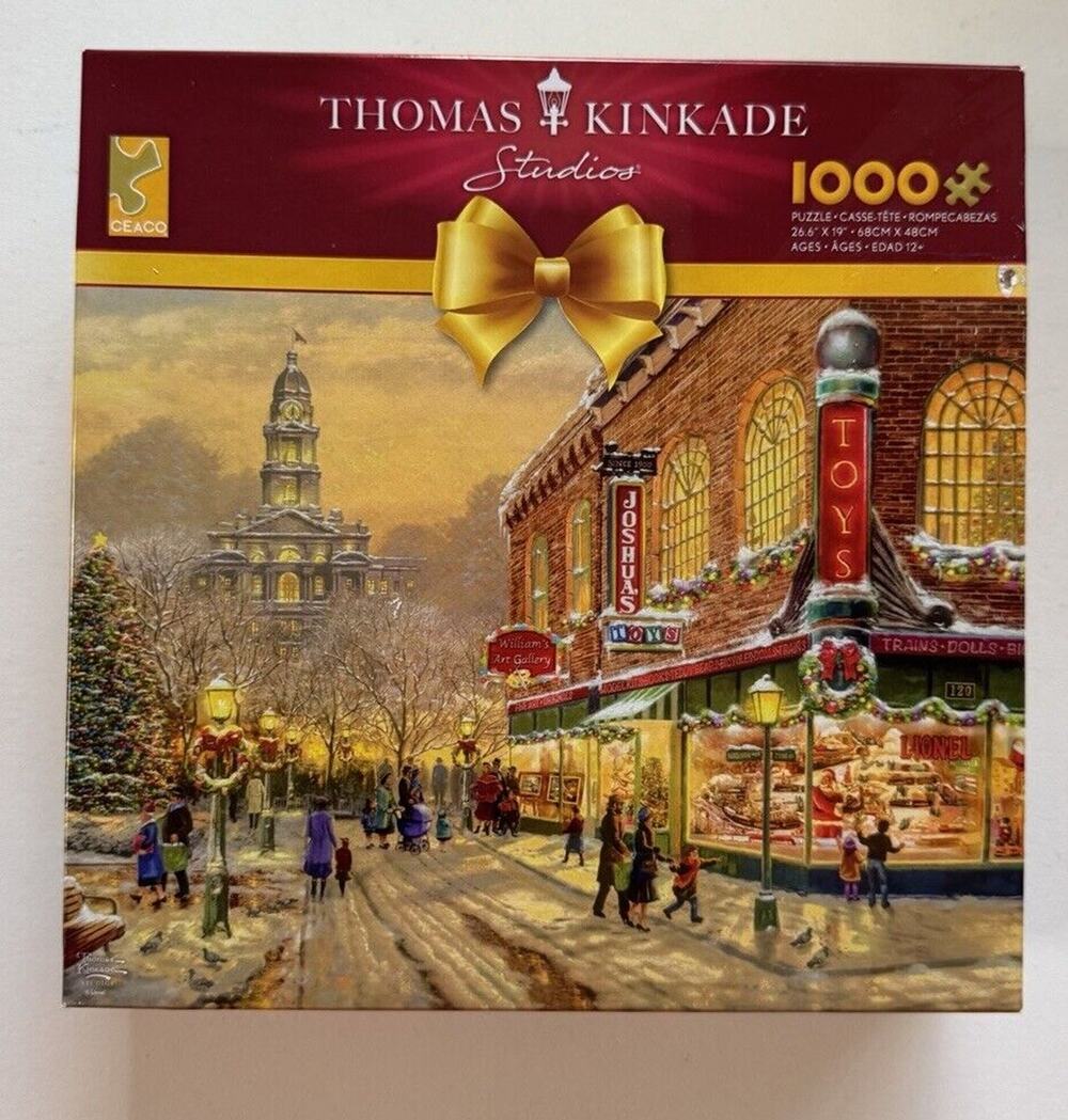 NEW Thomas Kinkade A Christmas Wish Puzzle Studios Lionel 1000 Piece Sealed